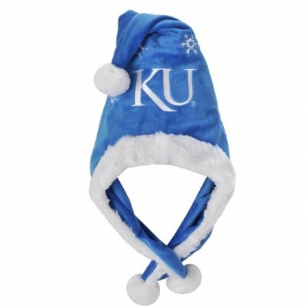 FOREVER COLLECTIBLES Forever Collectibles 152546 NCAA - Thematic Headwear Santa Hat - University of Kansas Jayhawks 152546